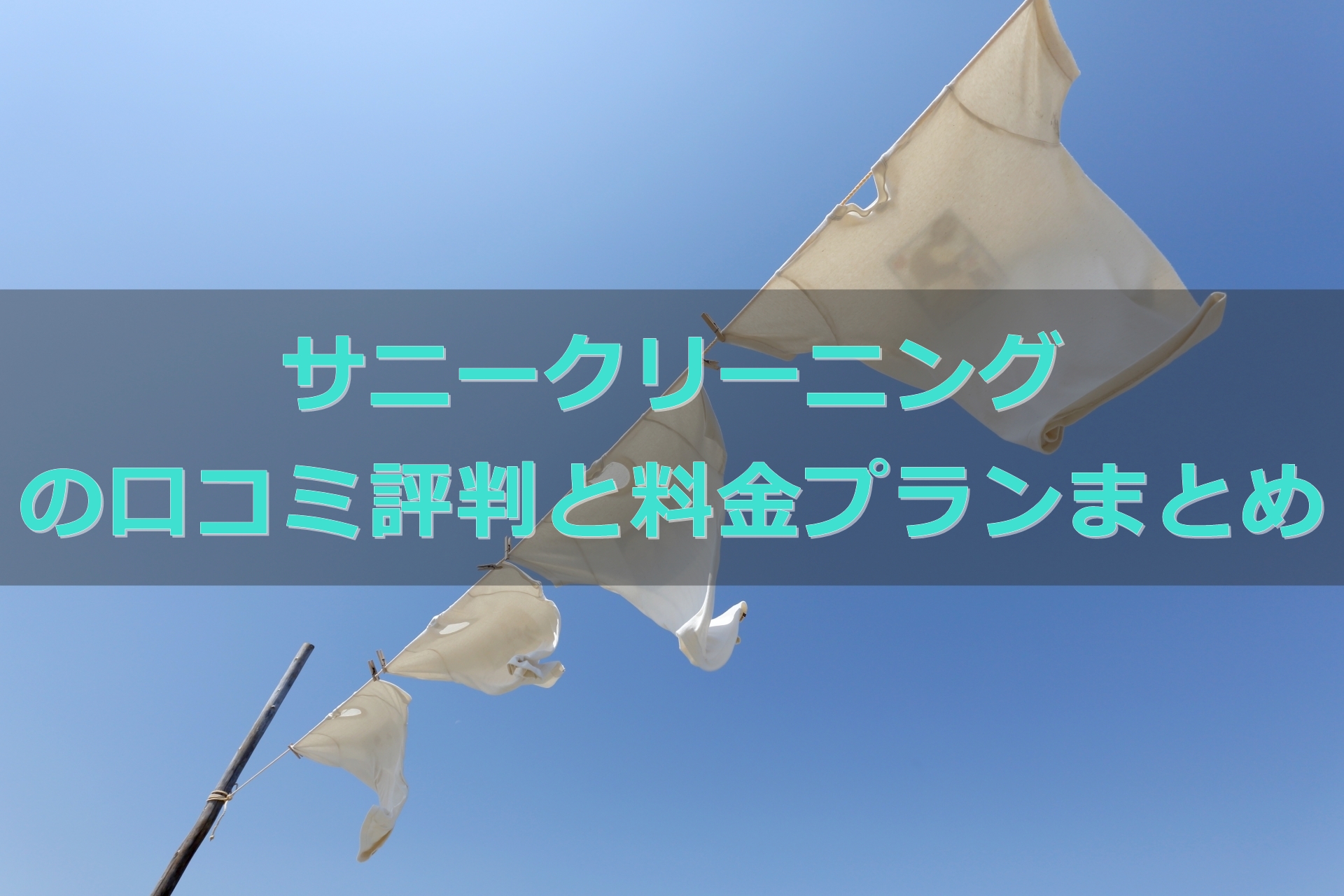 サニークリーニングの口コミ評判と料金プランをまとめました 宅配クリーニング比較ランキング おすすめ店を体験 口コミ評判が良くて安いのはどこ